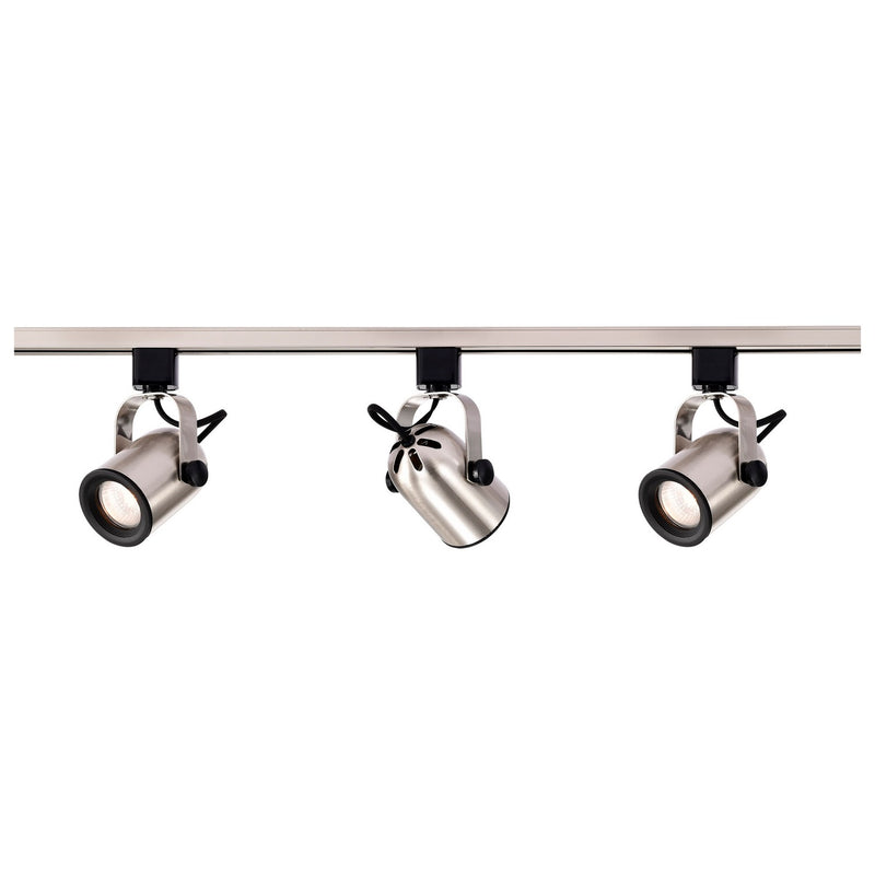 Nuvo Lighting TK354 Three Light Track Kit, Brushed Nickel