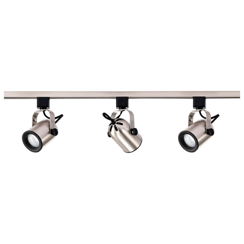 Nuvo Lighting TK354 Three Light Track Kit, Brushed Nickel