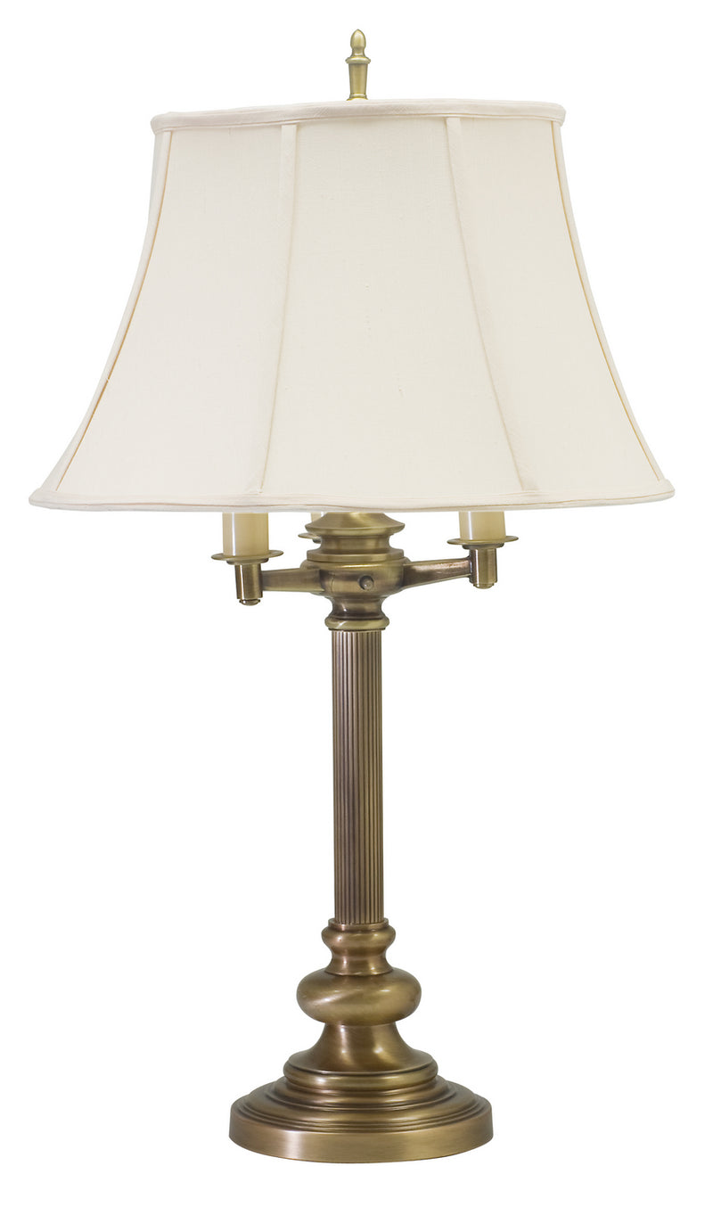 House of Troy N650-AB Four Light Table Lamp, Antique Brass