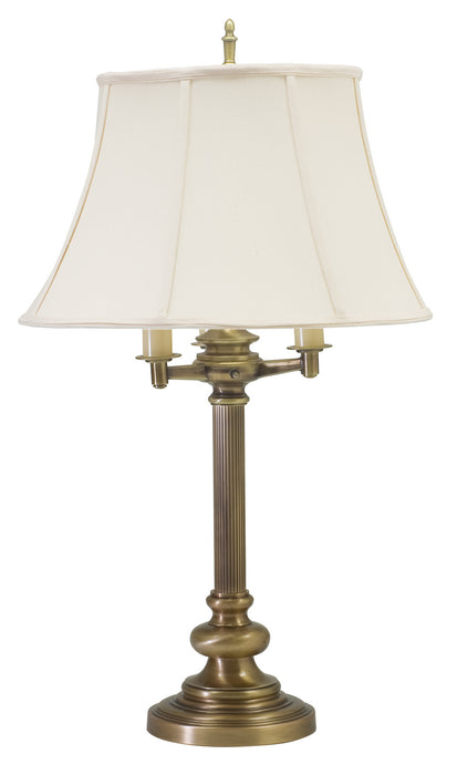 House of Troy N650-AB Four Light Table Lamp, Antique Brass