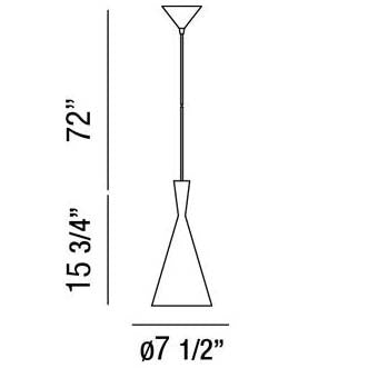Eurofase 20437-015 One Light Pendant, Black