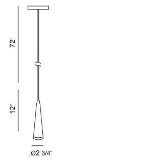 Eurofase 20444-020 One Light Pendant, Polished Nickel