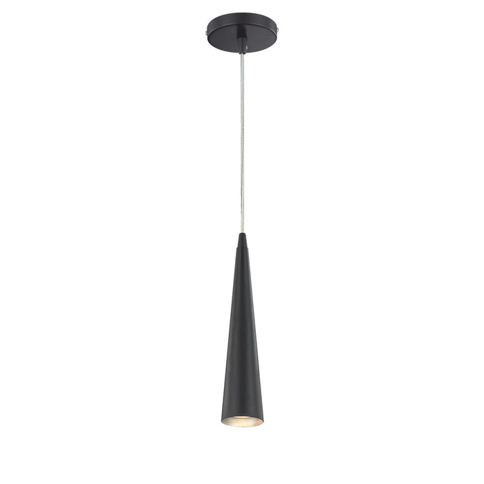 Eurofase 20444-037 One Light Pendant, Black