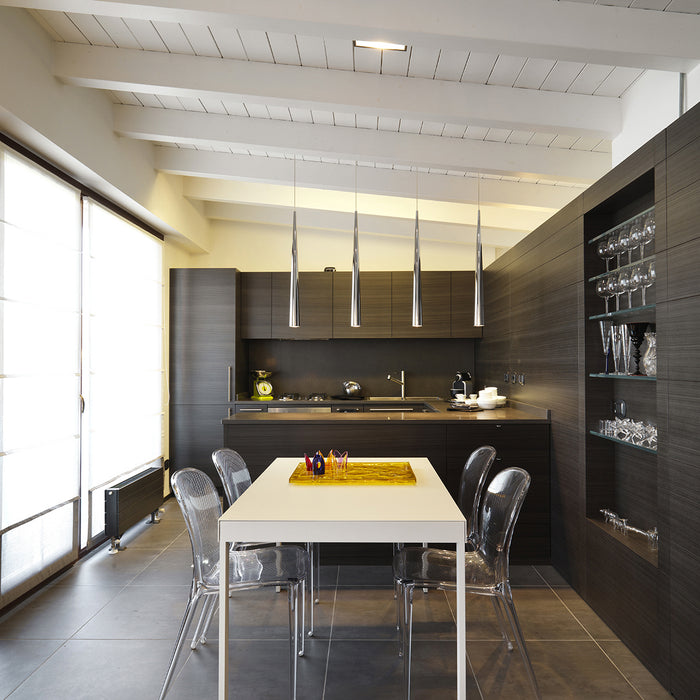 Eurofase 20446-017 One Light Pendant, Chrome