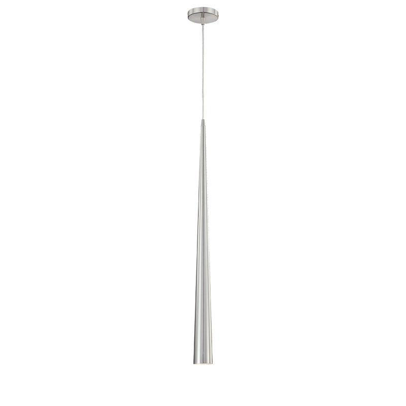 Eurofase 20446-024 One Light Pendant, Polished Nickel
