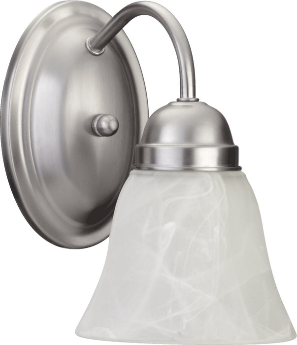 Quorum 5403-1-65 One Light Wall Mount, Satin Nickel