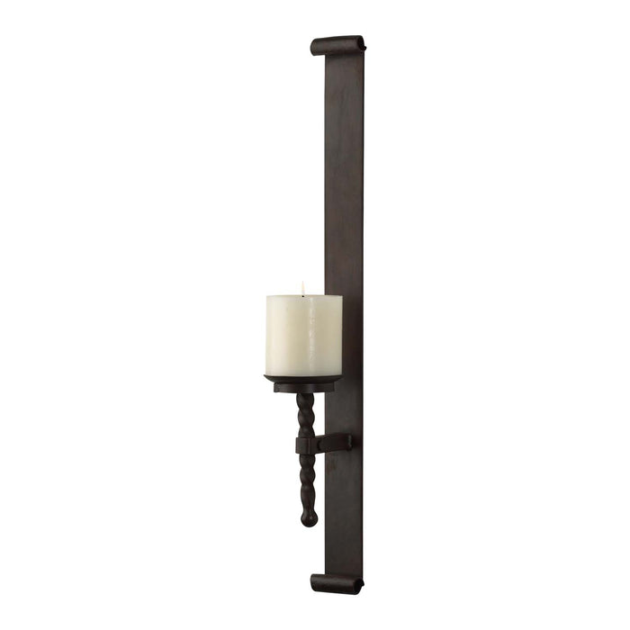 Cyan 01222 Wall Candleholder, Natural Rust