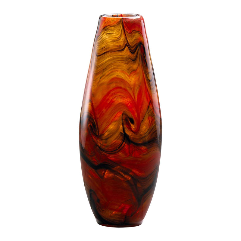 Cyan 04363 Vase, Caramel Swirl
