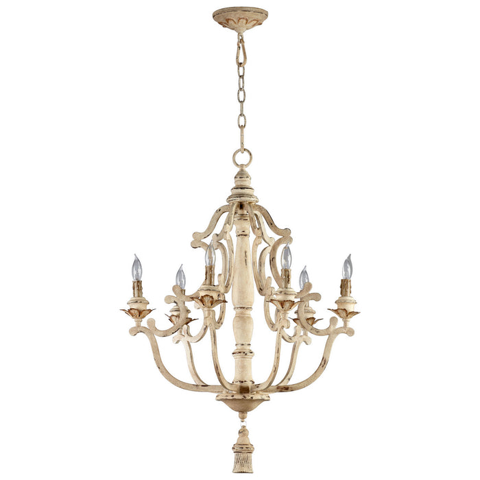 Cyan 04633 Six Light Chandelier, Persian White