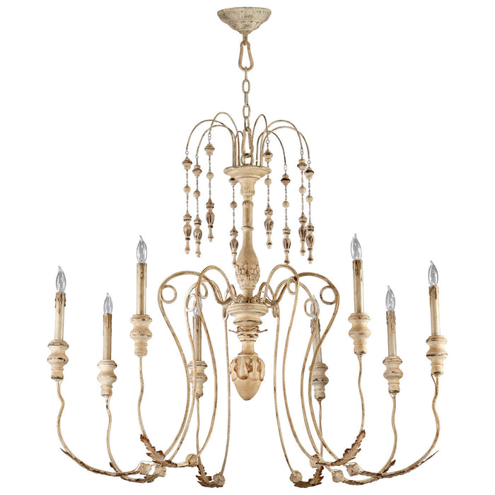 Cyan 04638 Eight Light Chandelier, Persian White