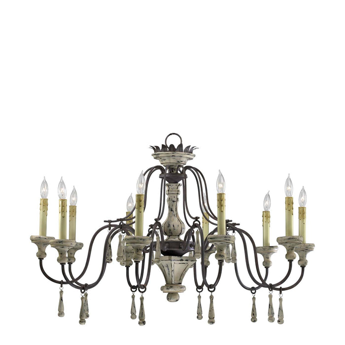 Cyan 6513-10-43 Ten Light Chandelier, Carriage House