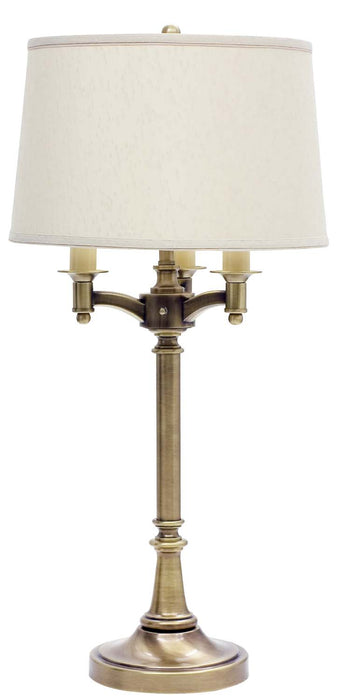 House of Troy L850-AB Four Light Table Lamp, Antique Brass