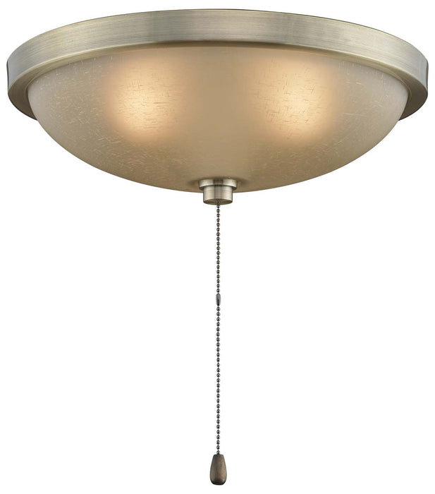 Fanimation LK114AAB 14" Low Profile Bowl Light Kit, Antique Brass