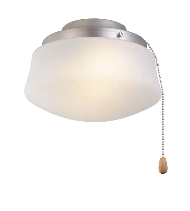 Fanimation LKLP112WSN One Light Fan Light Kit, Satin Nickel