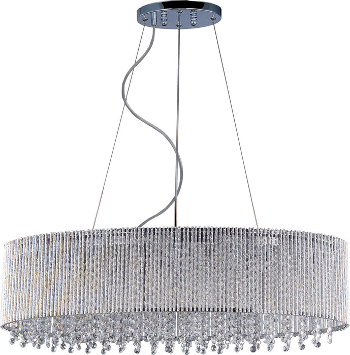 ET2 E23144-10PC Six Light Pendant, Polished Chrome