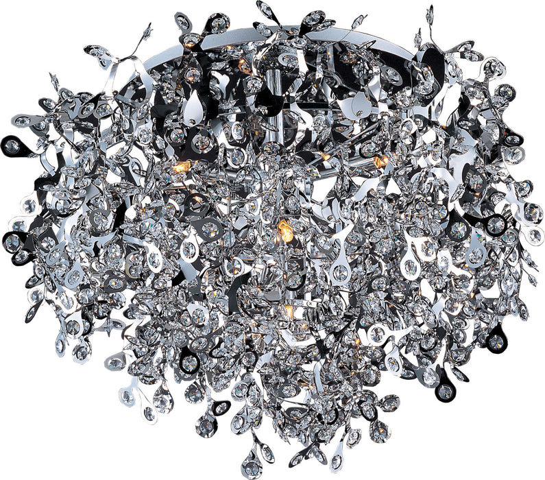 Maxim 24200BCPC Seven Light Flush Mount, Polished Chrome