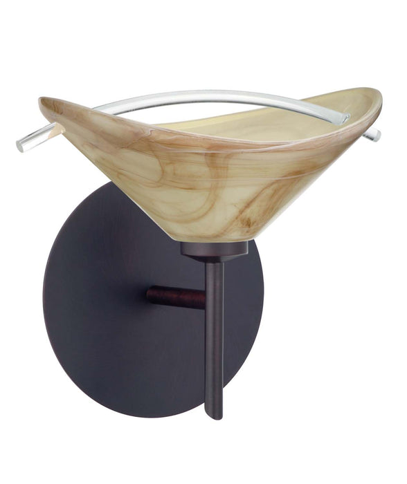 Besa 1SW-181305-BR One Light Wall Sconce, Bronze