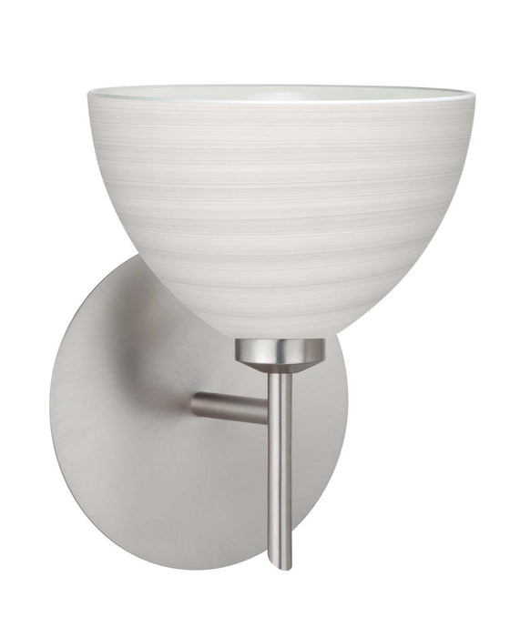 Besa 1SW-4679KR-SN One Light Wall Sconce, Satin Nickel