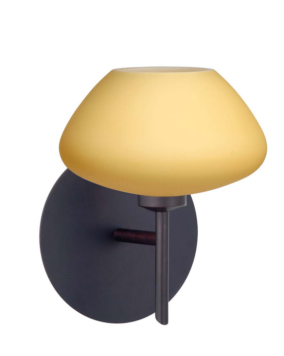 Besa 1SW-5410VM-BR One Light Wall Sconce, Bronze