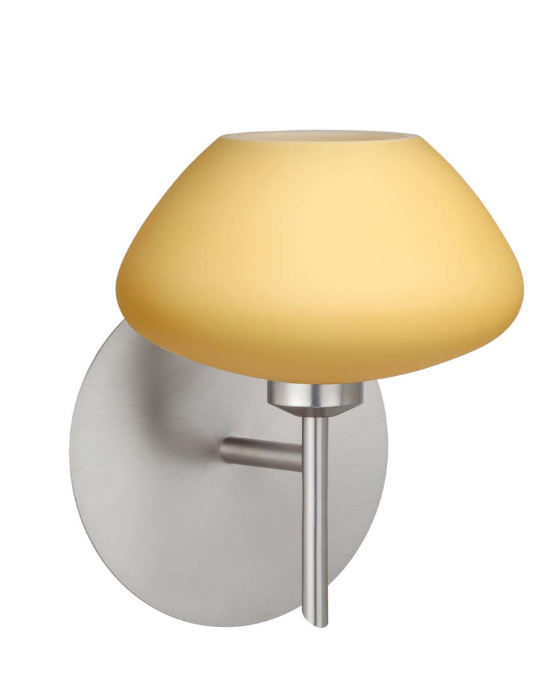 Besa 1SW-5410VM-SN One Light Wall Sconce, Satin Nickel