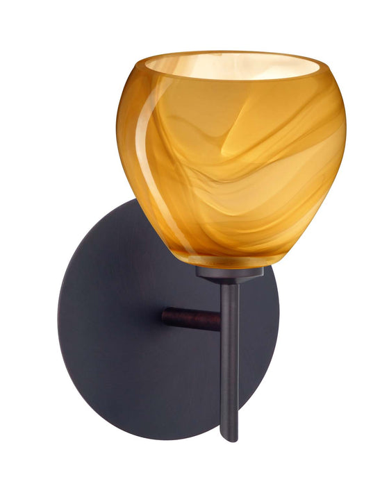 Besa 1SW-5605HN-BR One Light Wall Sconce, Bronze