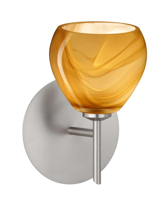Besa 1SW-5605HN-SN One Light Wall Sconce, Satin Nickel