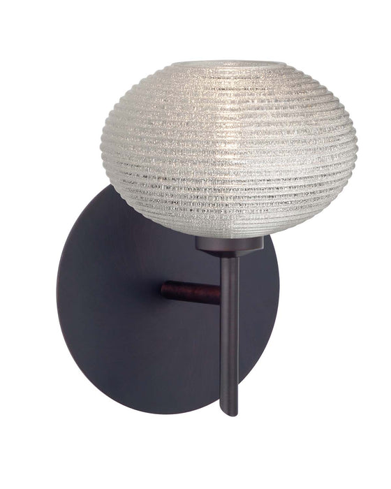 Besa 1SW-5612GL-BR One Light Wall Sconce, Bronze