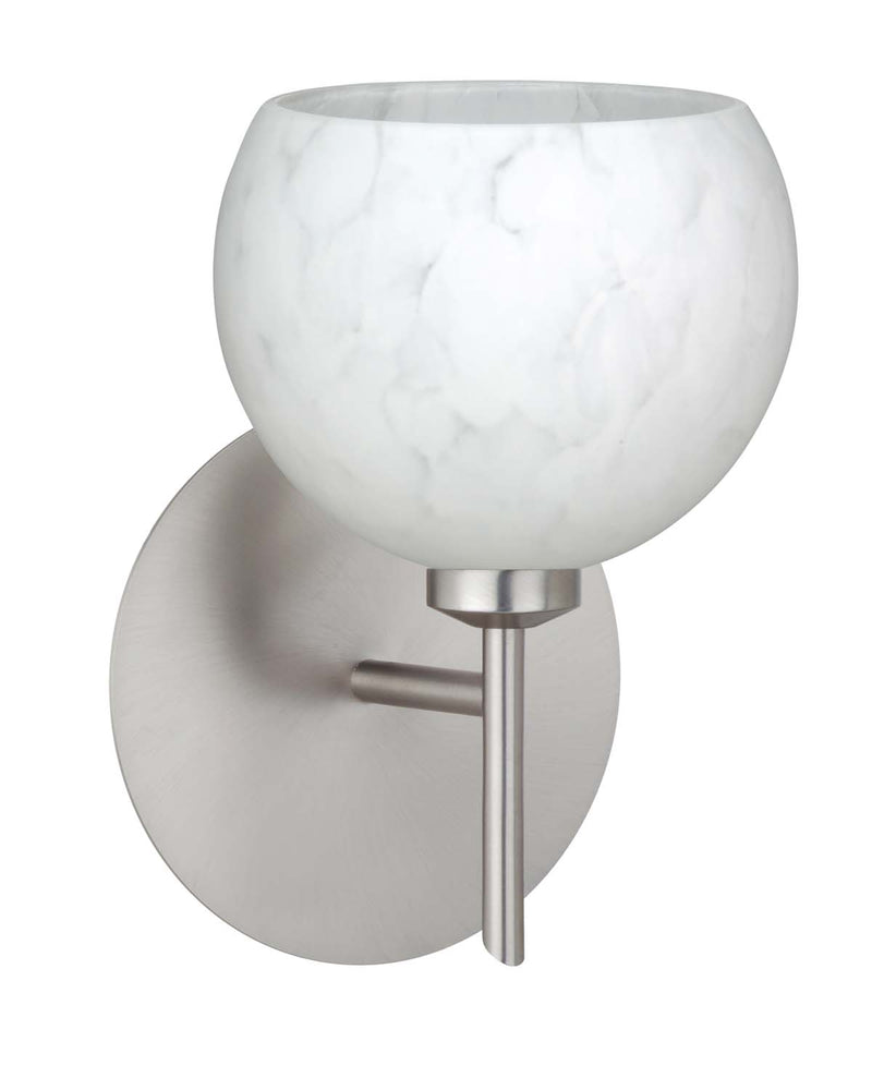 Besa 1SW-565819-SN One Light Wall Sconce, Satin Nickel