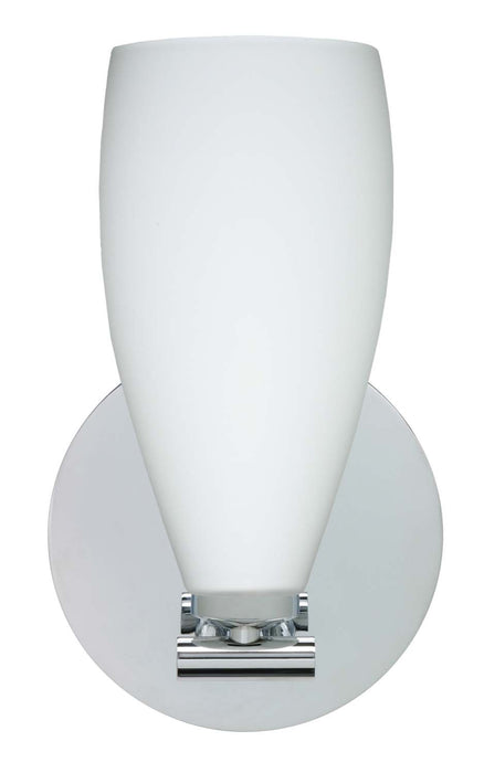 Besa 1SX-719807-PN One Light Wall Sconce, Polished Nickel