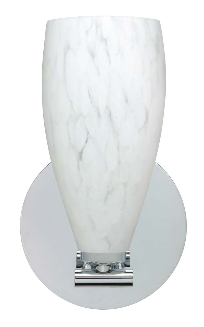 Besa 1SX-719819-PN One Light Wall Sconce, Polished Nickel