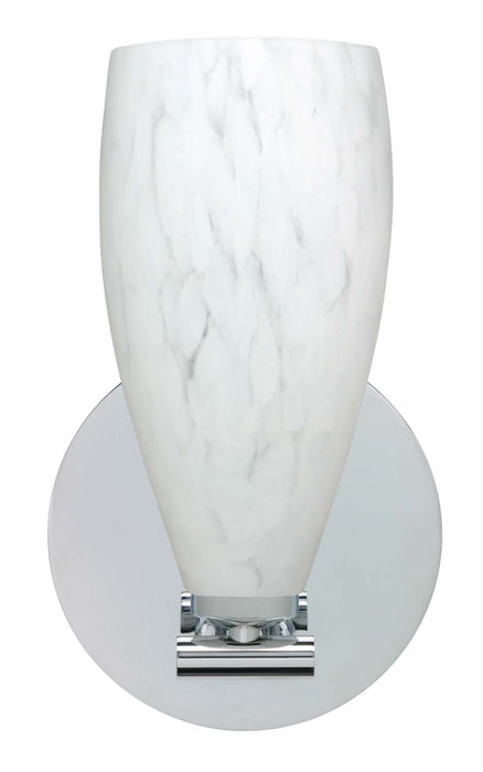Besa 1SX-719819-PN One Light Wall Sconce, Polished Nickel