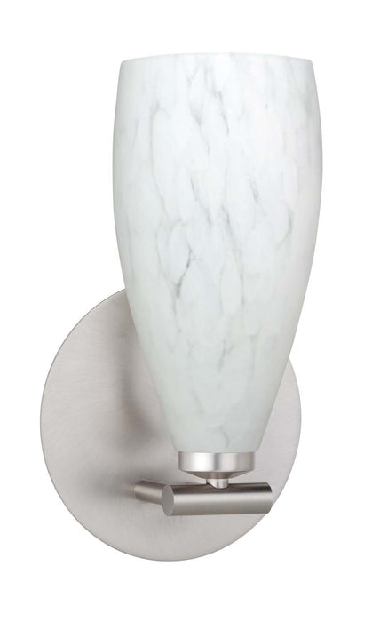 Besa 1SX-719819-SN One Light Wall Sconce, Satin Nickel