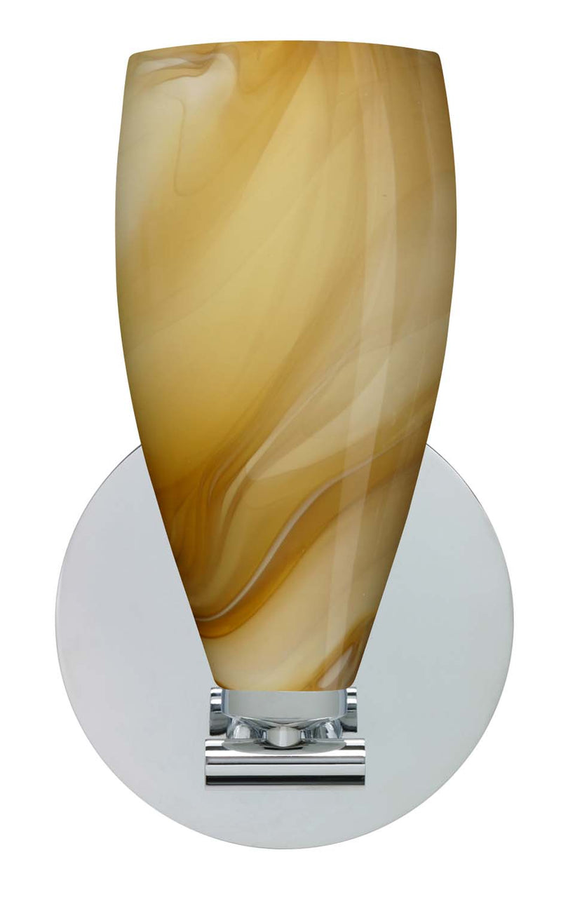 Besa 1SX-7198HN-PN One Light Wall Sconce, Polished Nickel