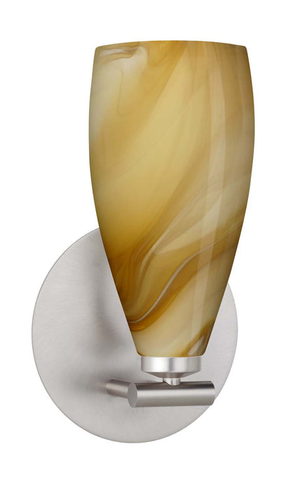 Besa 1SX-7198HN-SN One Light Wall Sconce, Satin Nickel