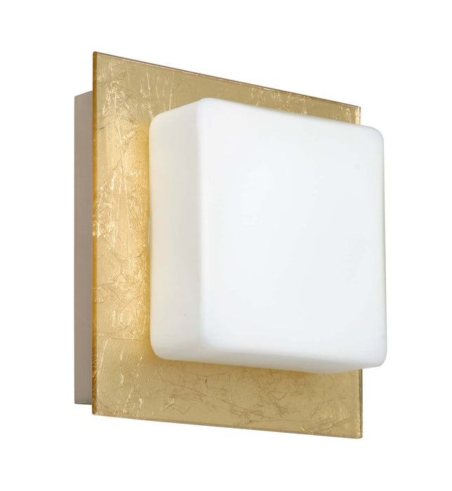 Besa 1WS-7735GF-SN One Light Wall Sconce, Satin Nickel