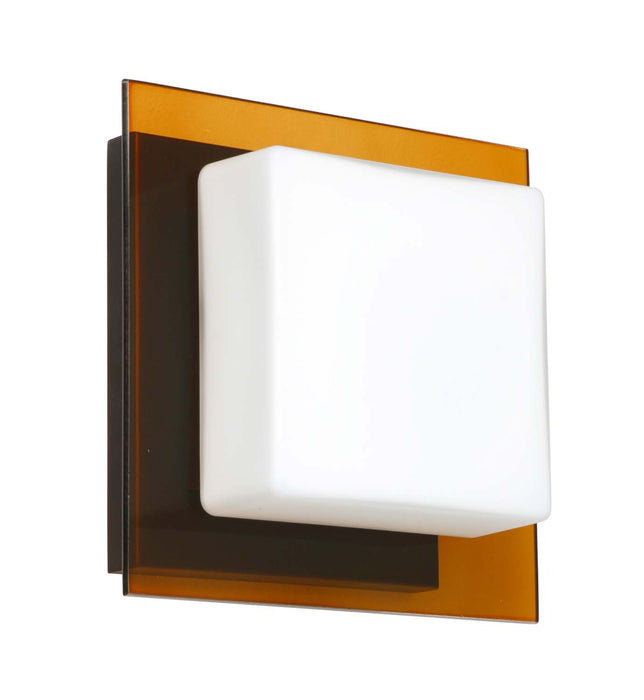 Besa 1WS-7735TG-BR One Light Wall Sconce, Bronze