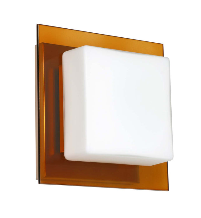 Besa 1WS-7735TG-SN One Light Wall Sconce, Satin Nickel