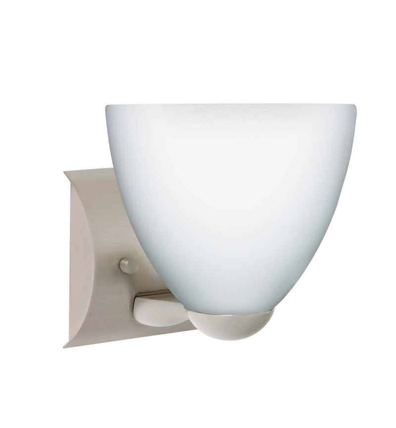 Besa 1WZ-757207-SN One Light Wall Sconce, Satin Nickel