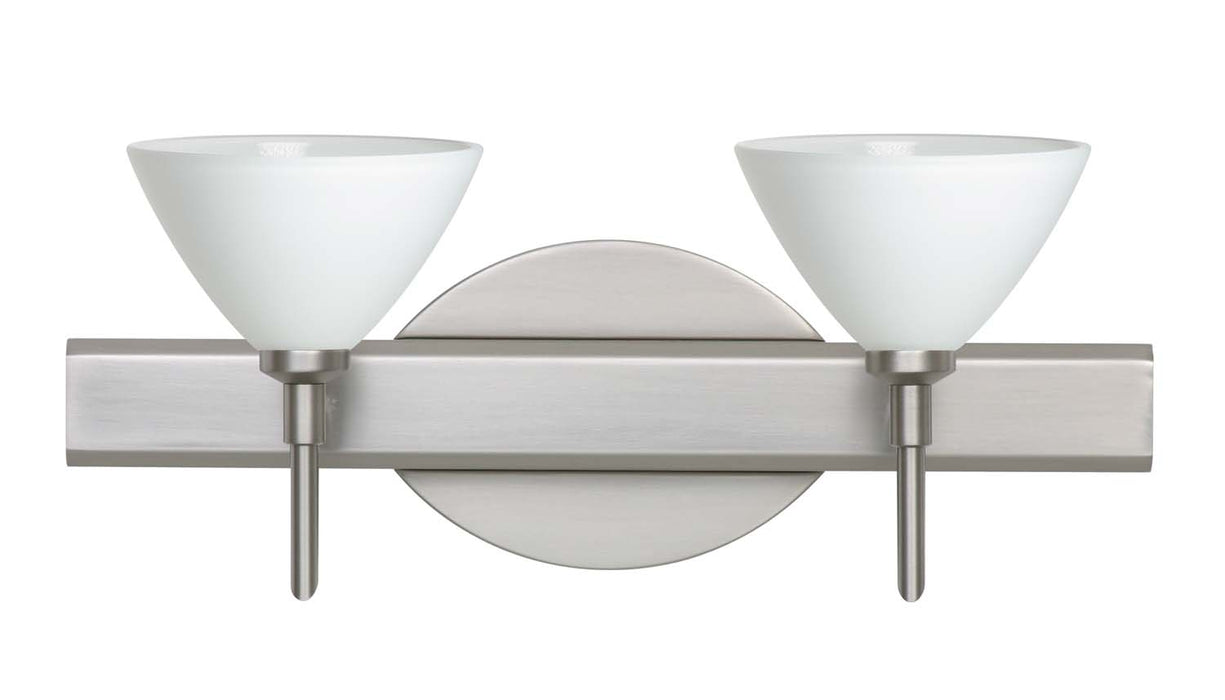 Besa 2SW-174307-SN Wall Sconce, Satin Nickel