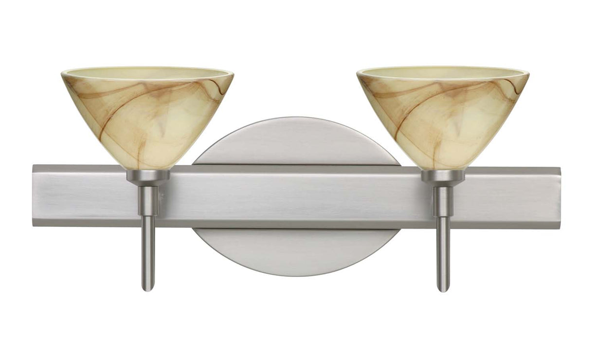 Besa 2SW-174383-SN Wall Sconce, Satin Nickel