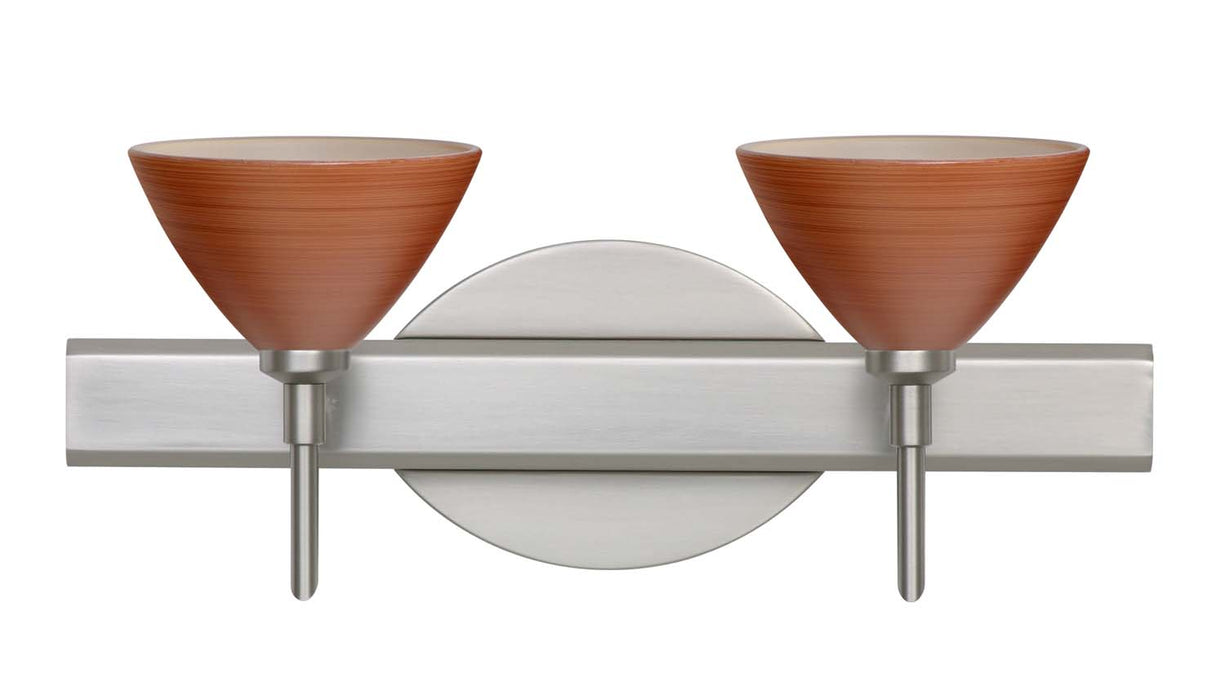 Besa 2SW-1743CH-SN Wall Sconce, Satin Nickel