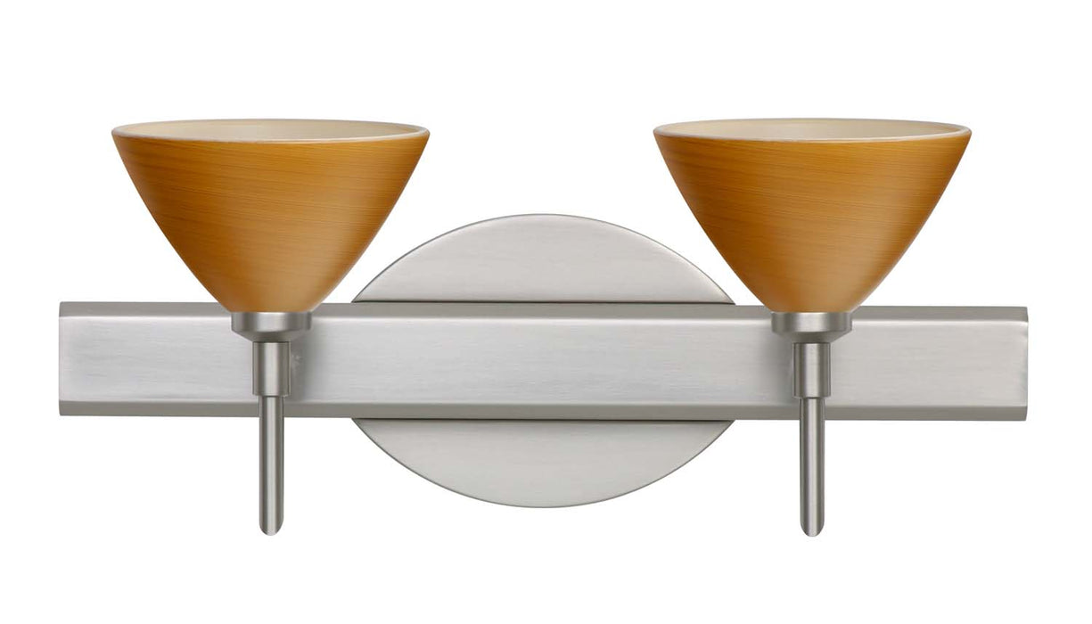 Besa 2SW-1743OK-SN Wall Sconce, Satin Nickel