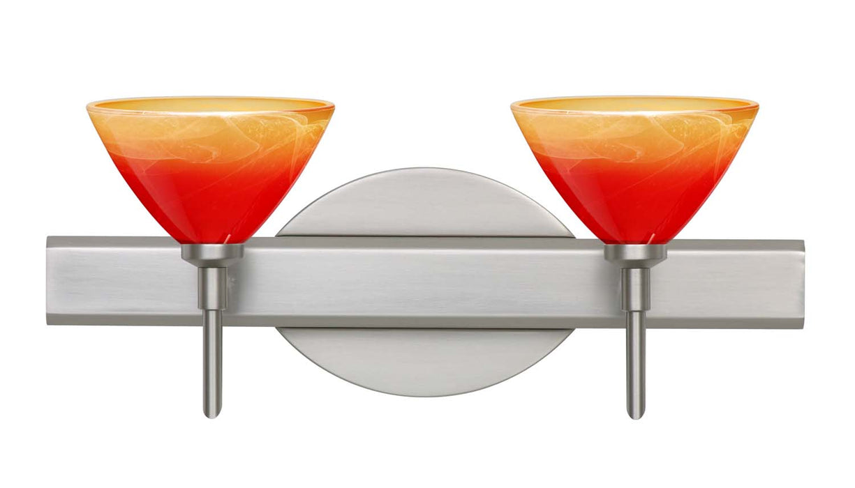 Besa 2SW-1743SL-SN Wall Sconce, Satin Nickel