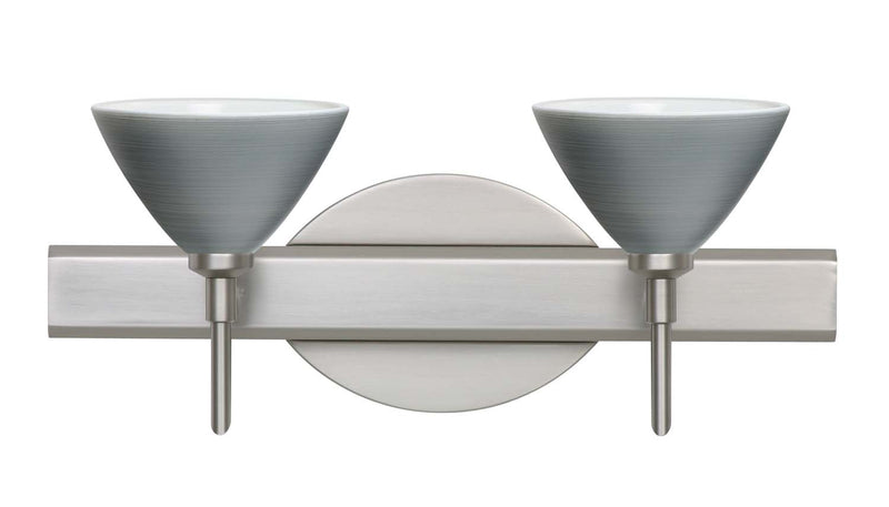 Besa 2SW-1743TN-SN Wall Sconce, Satin Nickel