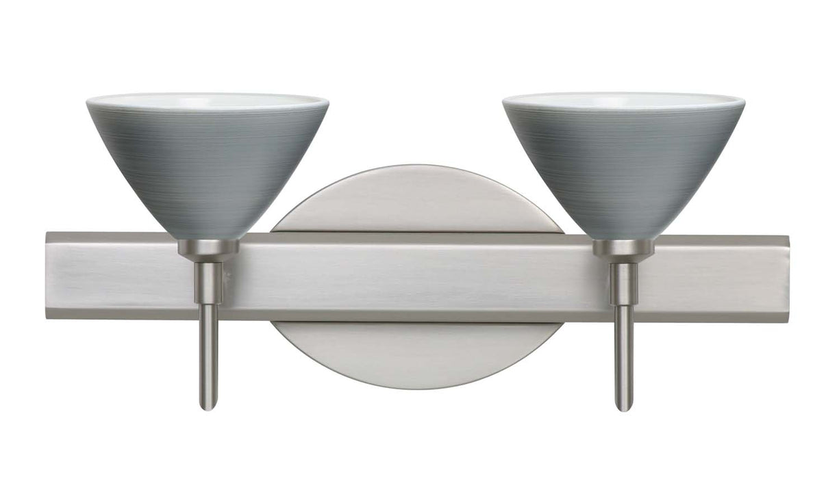 Besa 2SW-1743TN-SN Wall Sconce, Satin Nickel