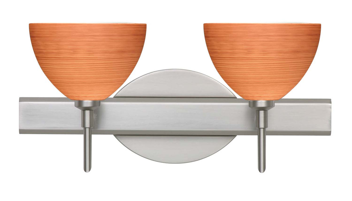 Besa 2SW-4679CH-SN Wall Sconce, Satin Nickel