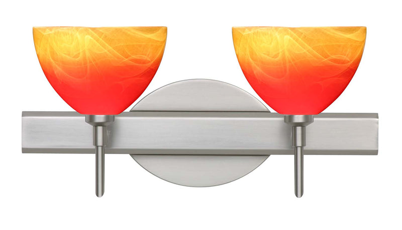 Besa 2SW-4679SL-SN Wall Sconce, Satin Nickel