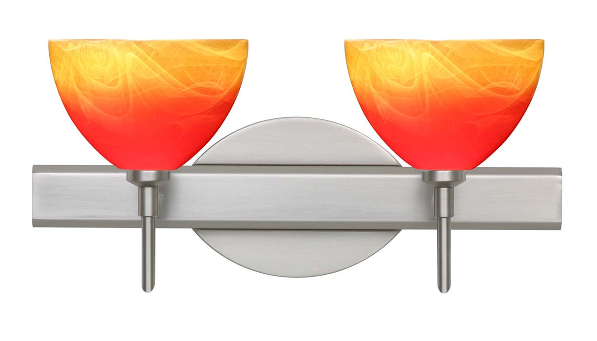 Besa 2SW-4679SL-SN Wall Sconce, Satin Nickel