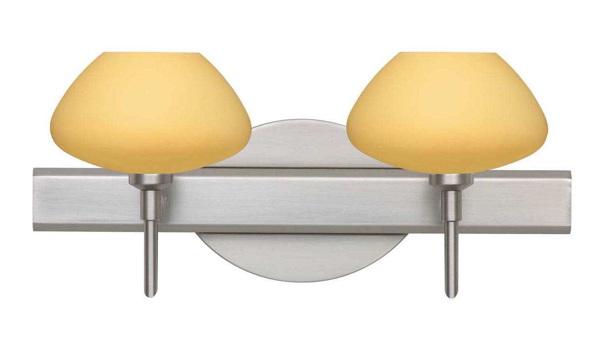 Besa 2SW-5410VM-SN Wall Sconce, Satin Nickel