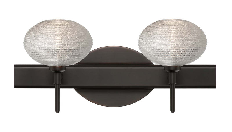 Besa 2SW-5612GL-BR Wall Sconce, Bronze